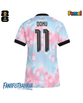 Belgia Jeremy Doku #11 Echipament de Fotbal Replică Mondial 2026 Femei Deplasare